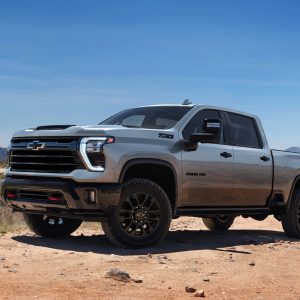 2026 Chevrolet Silverado 2500 HD shown in desert terrain for Chevrolet Silverado Review