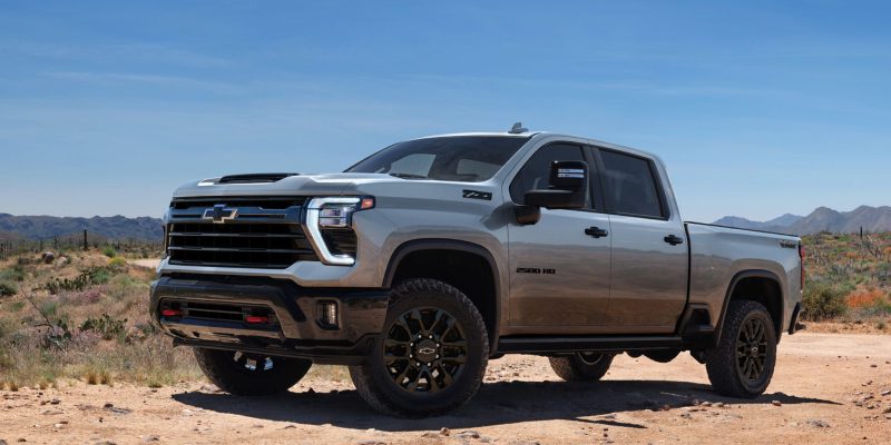 2026 Chevrolet Silverado 2500 HD shown in desert terrain for Chevrolet Silverado Review